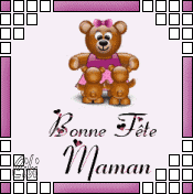 Gif animé bonne fête maman ourson